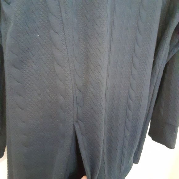 NWT Navy Liz Claiborne mock neck pullover, XXL - Picture 4 of 7